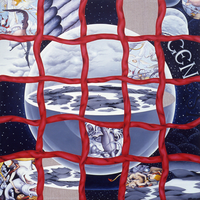 Annette von der Bey, Boschs world in grid of ribbon