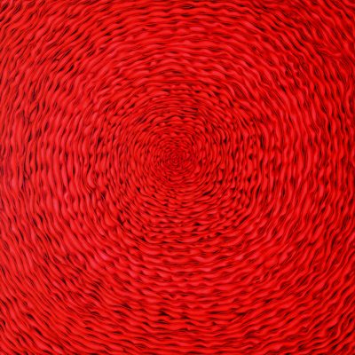 Annette von der Bey, roter Bandstrudel