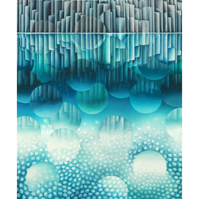Annette von der Bey, blaue Welt, Meeresspiegel