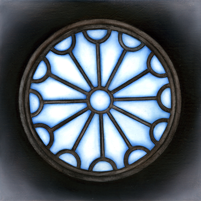 Annette von der Bey, Kirchenfenster, Rosette