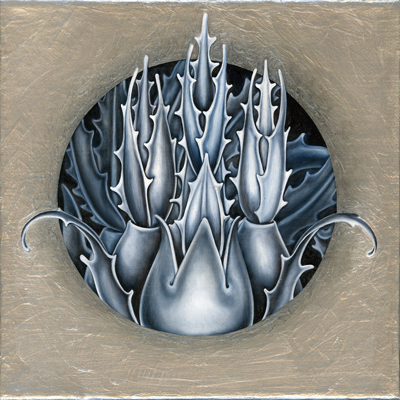 Annette von der Bey, Griseille-Brunnen auf Silber