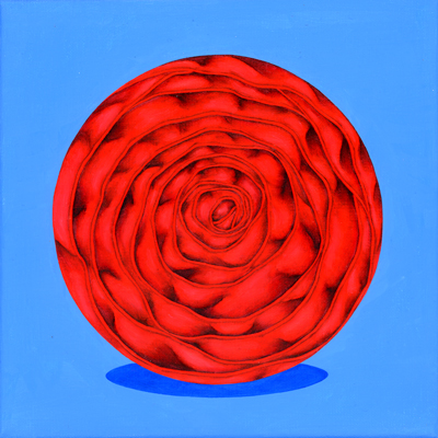 Annette von der Bey, rote Bandspirale