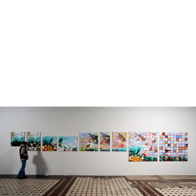 Annette von der Bey, Installation Vermessene Zeit in der Kunsthalle Luckenwalde