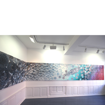 Annette von der Bey, Gedrängefaktor, 2018, Galerie Lethert, Bad Münstereifel