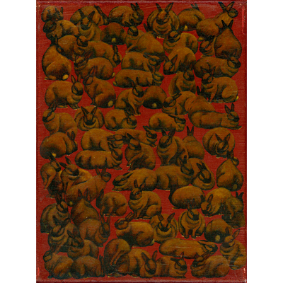 Annette von der Bey, Hasen vor Rot