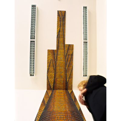 Annette von der Bey, 2001, Installation Turmbau, Küppersmühle, Duisburg