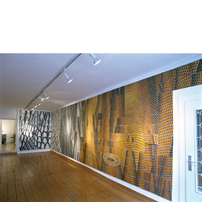 Annette von der Bey, Installation Turmbau in Galerie CO10, Düsseldorf