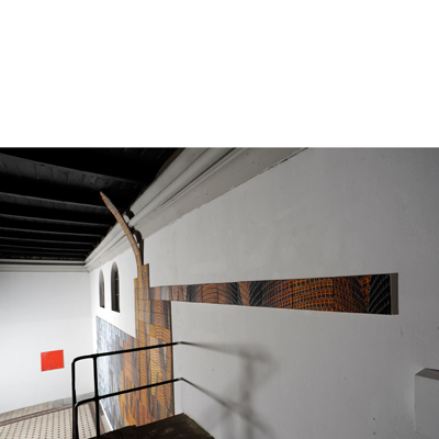 Annette von der Bey, Installation Turmbau in der Kunsthalle Luckenwalde