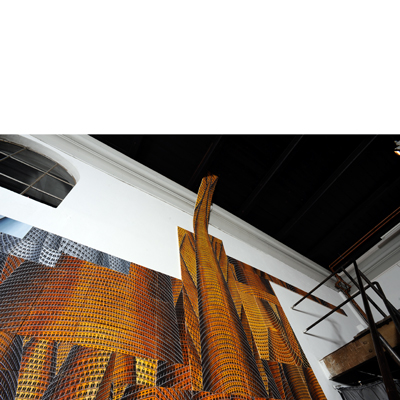 Annette von der Bey, Installation Turmbau in der Kunsthalle Luckenwalde