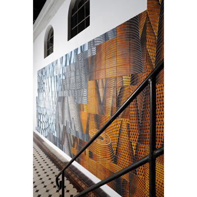 Annette von der Bey, Installation Turmbau in der Kunsthalle Luckenwalde