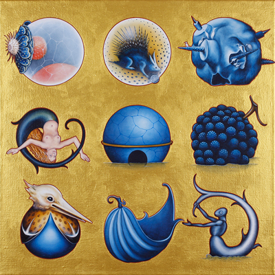 Annette von der Bey, Liste blauer Motive