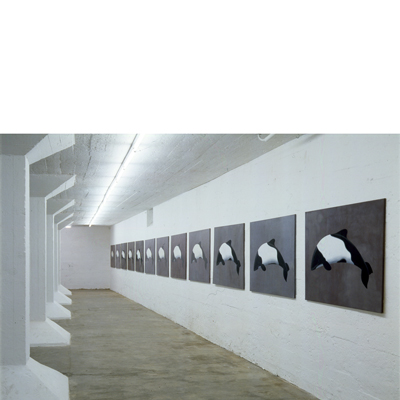 Annette von der Bey, installation Jakobiterwale in the Rhenania Kunsthaus, Köln