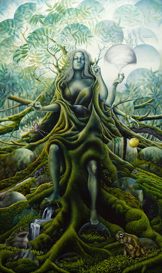 Annette von der Bey, URD, 2020-2021, 250cm x 150cm, Öl auf Leinen